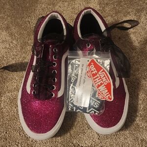Vans Women's Glittery Purple Sneakers